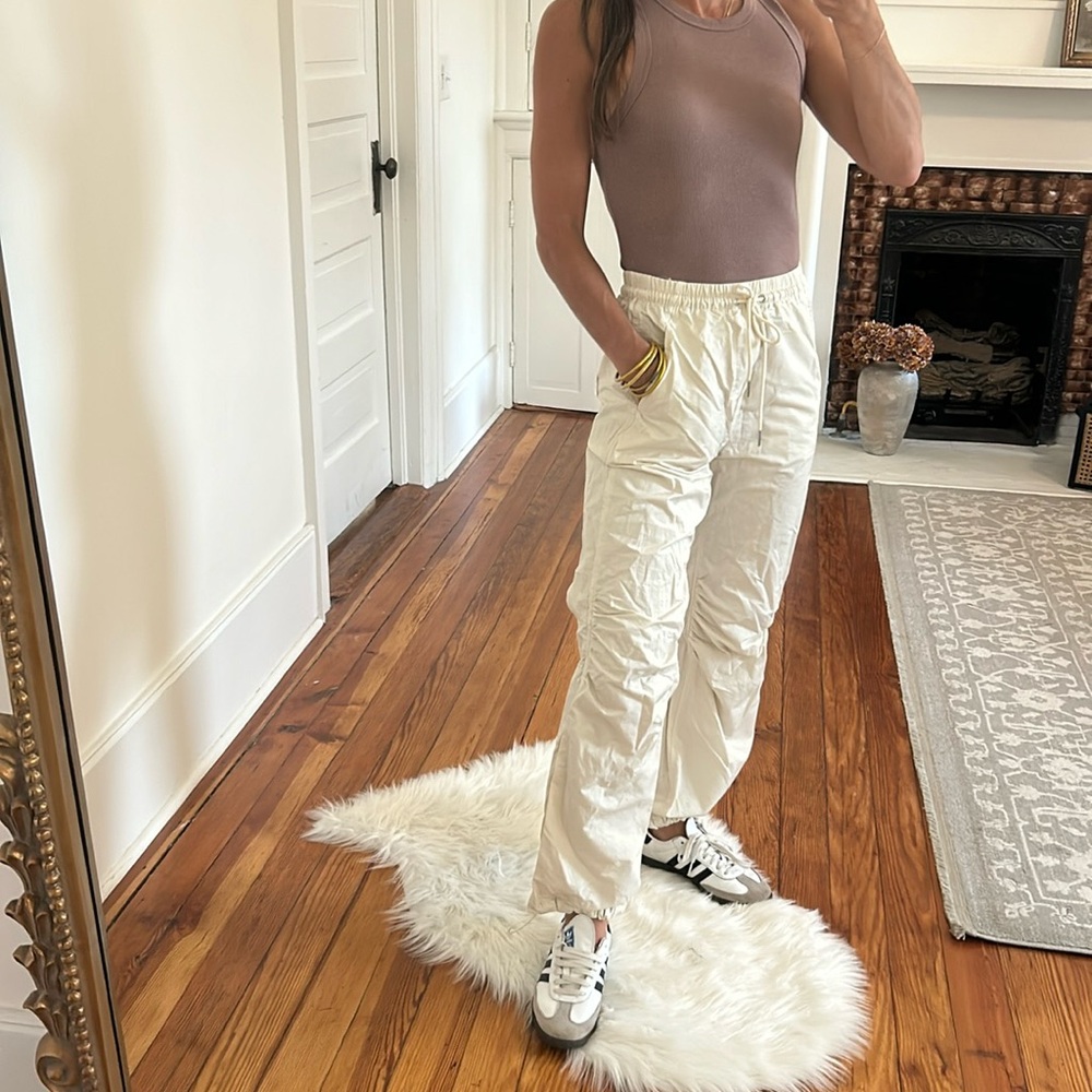 Abercrombie & Fitch Cream Track Pants